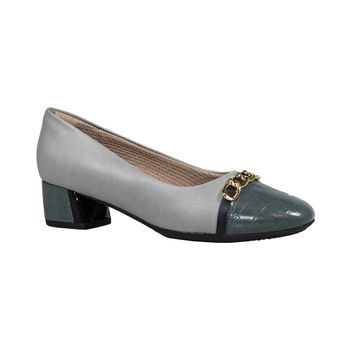 Sapato-Cinza-Salto-Bloco-Corrente-Frontal-|-Comfort-Tamanho--39---Cor--SILVER-0